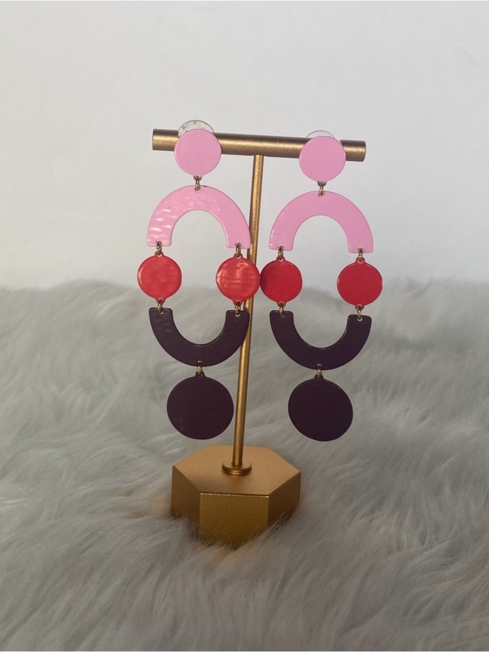 J.Crew Multicolored Oval Statement Earrings